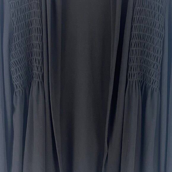 San Francisco Sweater Cardigan Size L Black Long Sleeve Polyester Spandex - Picture 3 of 9